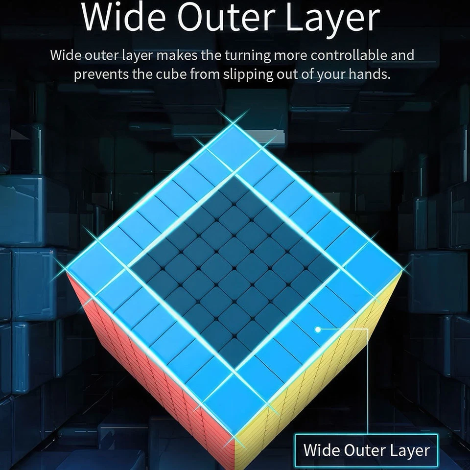 MoYu 8x8 Magic Cube Fast Smooth Speed Puzzle for Speedcubing Kids & Adults - Photo 4/4