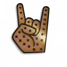 Rockstar Hand Sign Snowboard Stomp Pad
