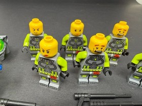 Lot of 5 LEGO Atlantis Diver Minifigures atl005 Scuba 8075