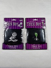 NEW Sealed Tim Burton Movie Stain Boy and Toxic Boy Wrist band Tragic Toys