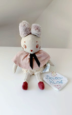 Peluche/Doudou Brume Souris/Lapin Beige Rose 25cm Après La Pluie  -  Moulin Roty