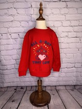 Old Navy Boys Valentines Sweatshirt 5T Red Heart