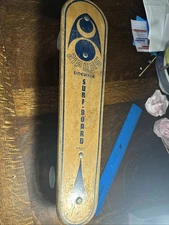 SKATEBOARD 1960's ZIPEES M 369 SIDEWALK SURF BOARD OLYMPIC METAL WHEELS