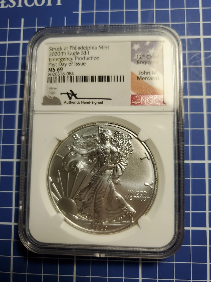 American Eagle MS 69 Graded 2020 Silver Bullion Coins for sale | eBay