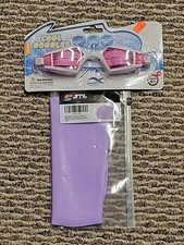 Casquette de bain - lunettes violettes et cool teintées rose pour les jeunes 8+ ans