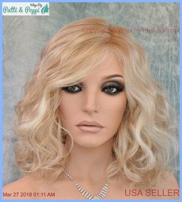 RADIANT BEAUTY GABOR WIG COLOR GL14-22SS SANDY BLOND LACE FRONT MONO PART