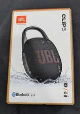 JBL CLIP 5 Portable Bluetooth Waterproof Speaker, Brand New In The Sealed Box!