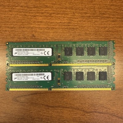 2 PCS Micron MT8JTF51264AZ-1G6E1 4GB PC3-12800U -11-11-A1 DDR3 PC Memory