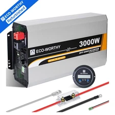 ECO-WORTHY 3000W Pure Sine Wave Inverter 24V to 120V Converter For Home off-Grid