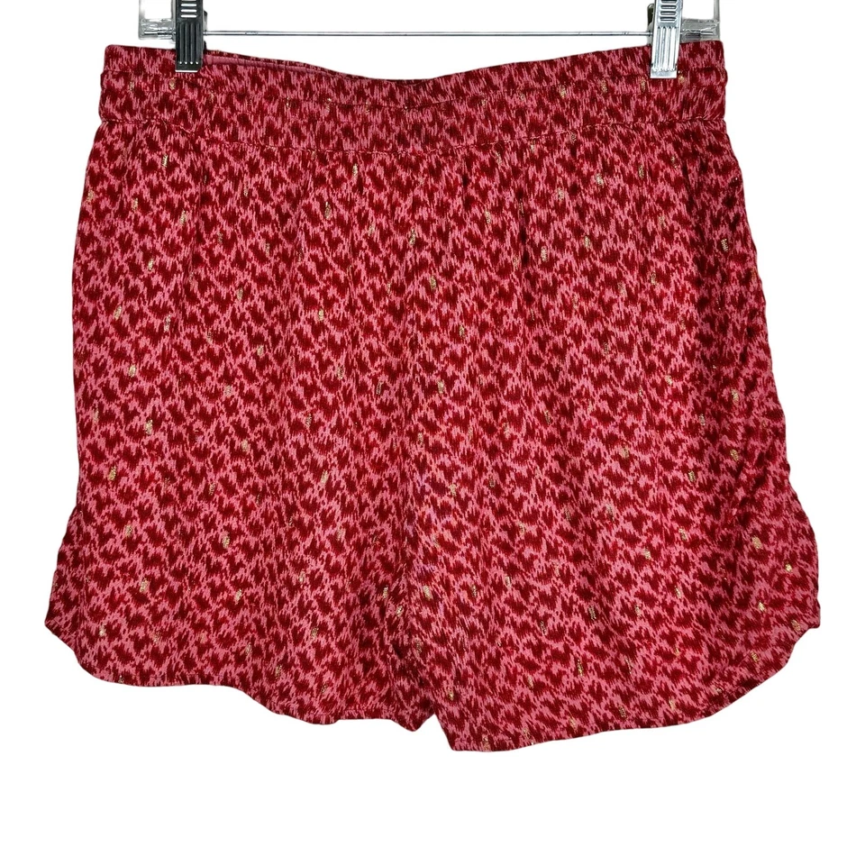 Pantalones Cortos Paige Doris Metálicos Borla Pull On Medianos Foto 4 de 4