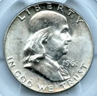 1961 Franklin Half Dollar, PCGS MS64