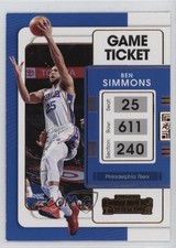 2021-22 Panini Contenders Game Ticket Bronze Ben Simmons #77 2u3