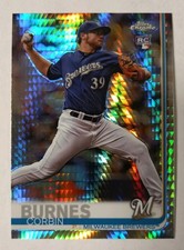 2019 Topps Chrome Corbin Burnes #84 Prism Refractor (RC)