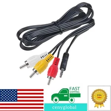 Audio Video AV Cable Cord For Hitachi & Sharp Viewcam Camera Camcorder Series