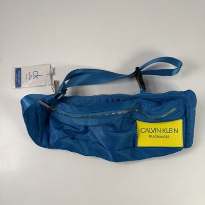 Calvin Klein Fragrances Electric Blue Fanny Pack Hip Bag Adjustable Strap New