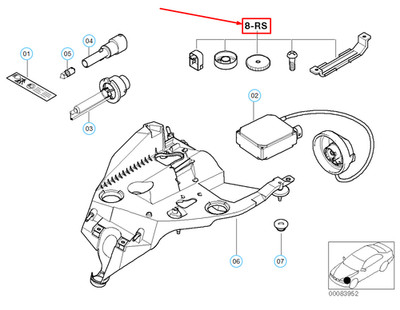 BMW Z8 E52 Roadster Scheinwerfer Reparatursatz 63126909366 6909366 NEU