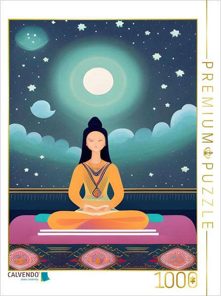 Calvendo Puzzle Full Moon | 1000 Pieces, Finished Size 25.2 × 18.9 In (64 × 48 C-image