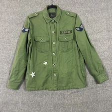 Rails Kato Military Top Jacket Women's Small Shacket Olive Green Gorpcore
