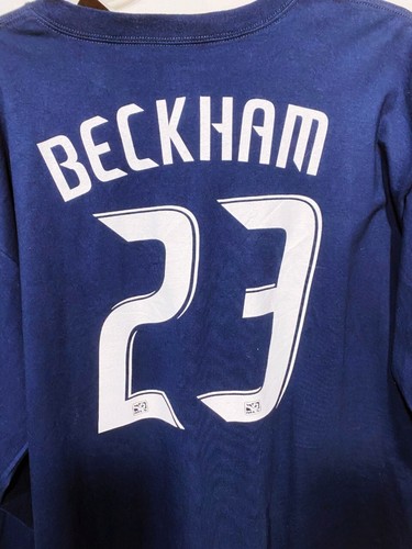 Camiseta deportiva de fútbol americano Adidas LA Galaxy Beckham 23 talla XL azul MLS 2007 nueva con etiquetas - Imagen 6 de 8