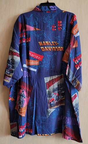 Vintage Herren Harley Davidson Tori Richard Motorrad Print, blau, USA, Gr. XXL - Bild 2 von 7