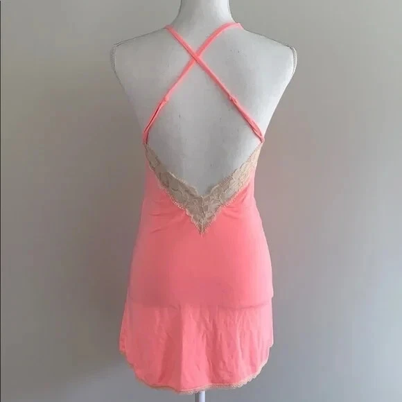 UNDERCOVER Camicia da notte Victoria's Secret abito slip in morbido pizzo