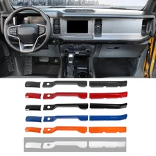 ✅ Interior Center Console Dashboard Cover Trim Strips For Ford Bronco 2021 2022+