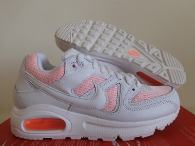 Nike Air Max Command White-White-Bright Mango Womens Sz 6.5 [397690-128]