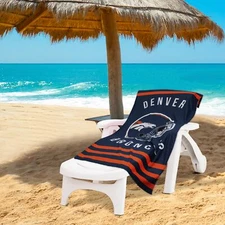 Northwest NFL Denver Broncos "Stripes" Beach Towel, 30" x 60"