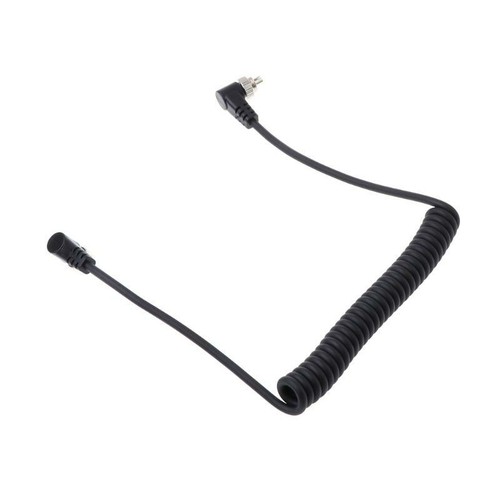M-M PC Sync Cord Male To Male Flash Spring Cable With Screw Lock For CANON NIKON - Picture 3 of 8