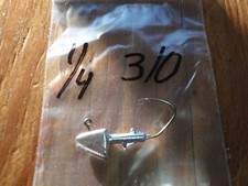25 1/4oz Style 9 Shad Head Jigs 3/0 or 4/0 Bronze Sickle Hooks