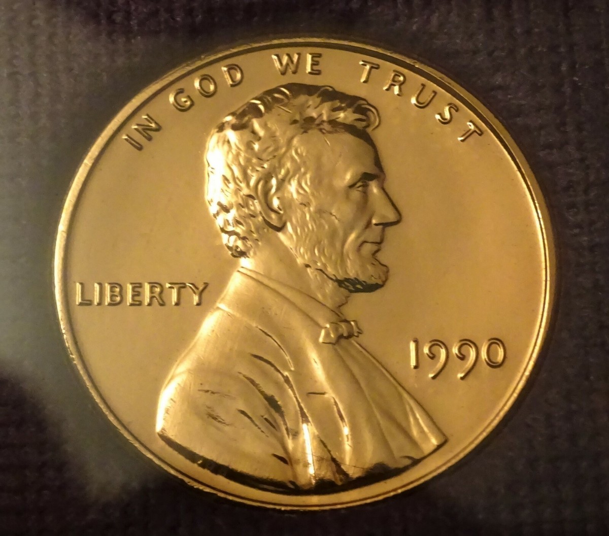 1990 NO S LINCOLN MEMORIAL PENNY ORIGINAL PROOF SET DCAM GEM