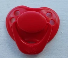 Honeybug MAGNETIC PACIFIER reborn art doll Sweetheart newborn baby handle RED