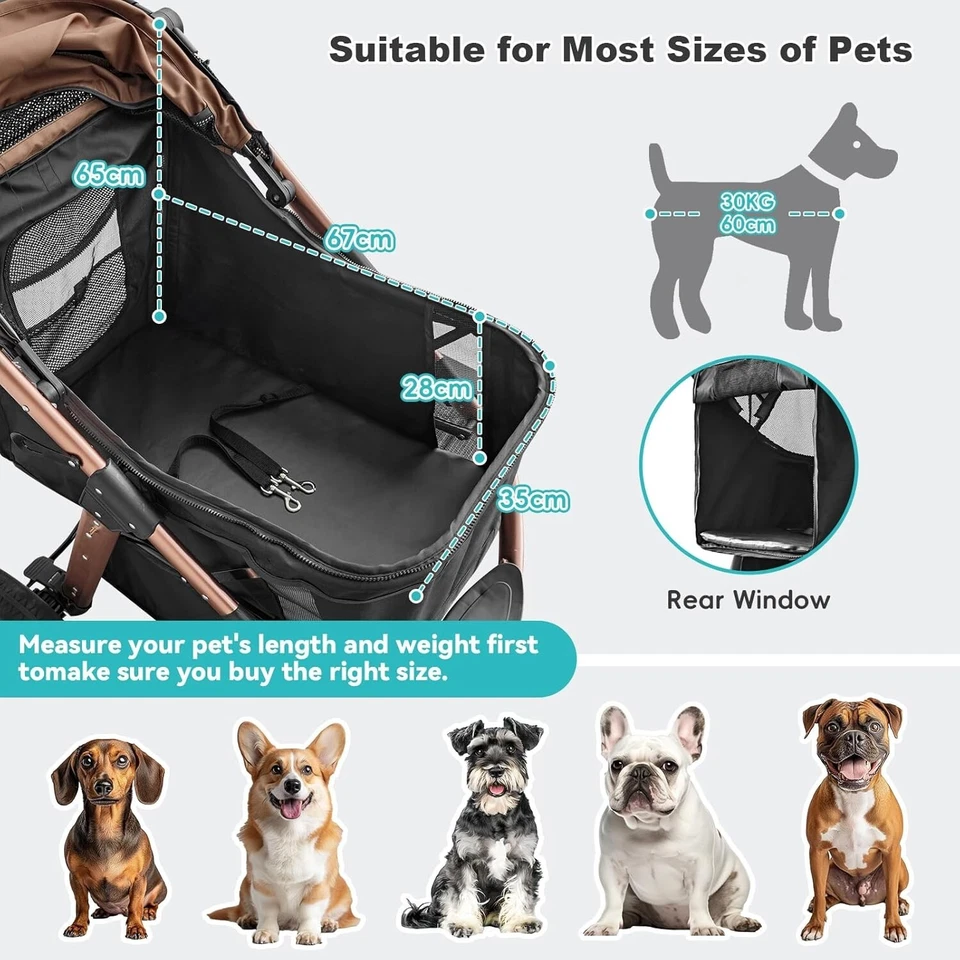 Hundebuggy  Hundewagen Jogger bis 30kg Hochwertig Komfortabel Wie NEU! - Bild 4 von 4