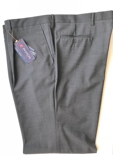 Pantalone uomo taglie forti misto lana leggera grigio medio A\u0026P BIANCHI  drop. 0 | eBay
