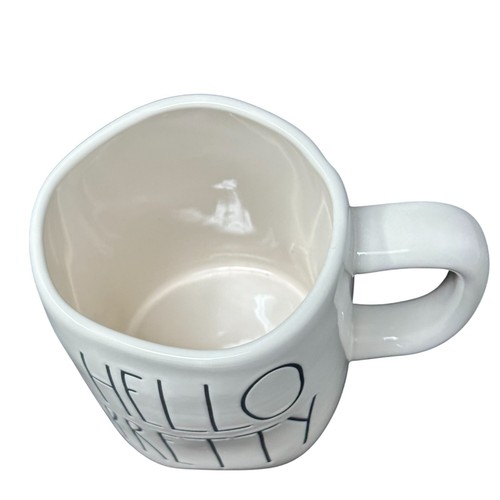 Rae Dunn HELL0 PRETTY Mug Large Coffee Cup Ceramic Magenta LL Farmhouse Gift New - Picture 7 of 8