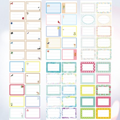 124 Pcs Child Student Color Stickers Name Labels for Bottles Blank | eBay