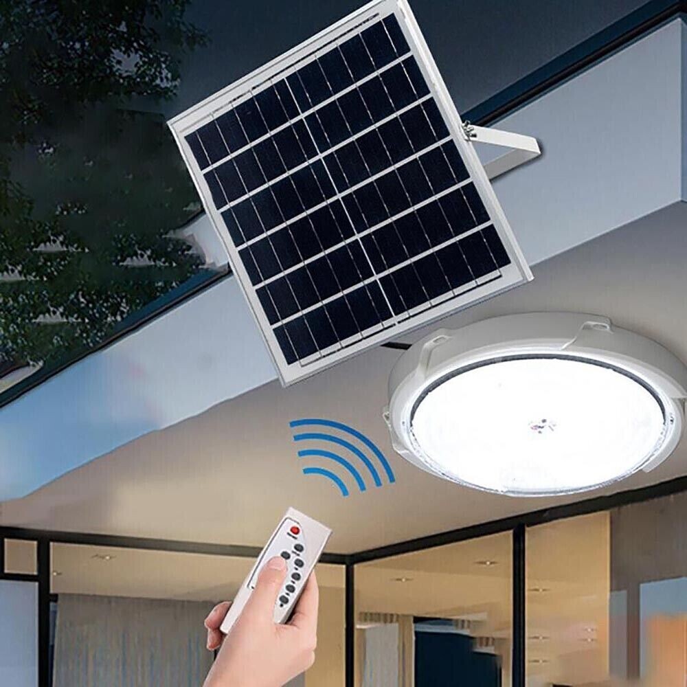 Pannello Solare LED 60W Plafoniera Ricaricabile per Esterno IP65