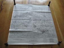 altes Messtischblatt Nr. 4050 Straupitz von 2.1945 Rückseite Heereskarte Craiova