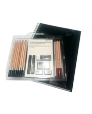 Paperchase A4 Hard Back Sketch Book with 18pc Pencil Sketching Set.