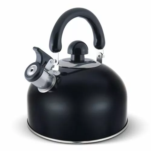 Stove Top Tea Kettle Small Teakettle Whistling Stainless Steel Teapot with  Cool Touch Handle Kettles 2.6 Quart (Silver)