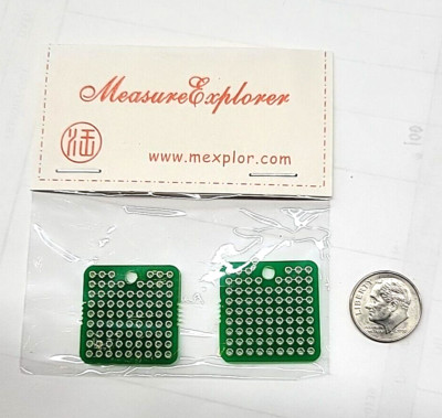 PCB Proto Board SINGLE Sided 25mm SQUAR 2pkg 77 DRILLED HOLES MB-PROTO-77(2PKG)