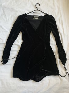 crushed velvet playsuit