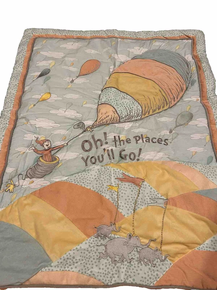 Juego de cama para cuna de 5 piezas Oh The Places You’ll Go Foto 2 de 4