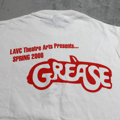 Grease T Shirt Los Angeles Valley College Spring 2000 Theatre Arts Medium White