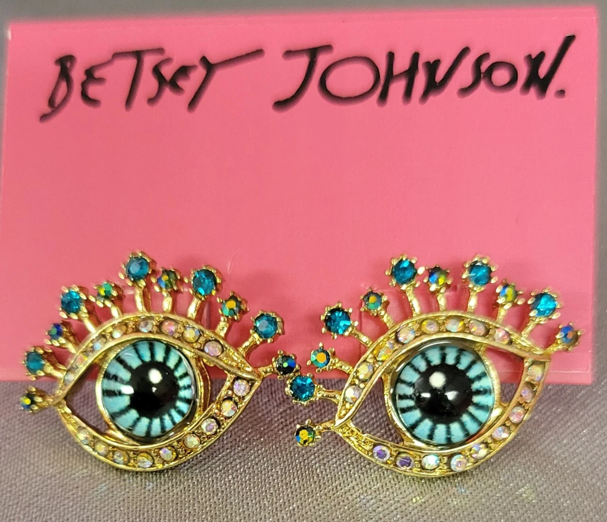 Betsey johnson eye earrings outlet