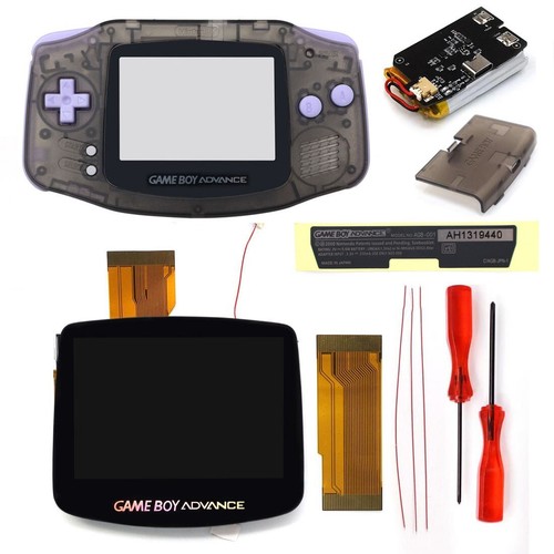 Hispeedido Game Boy Advance GBA 3.0 V5 IPS LCD Backlight Kit W/batteries Shell - Picture 26 of 61