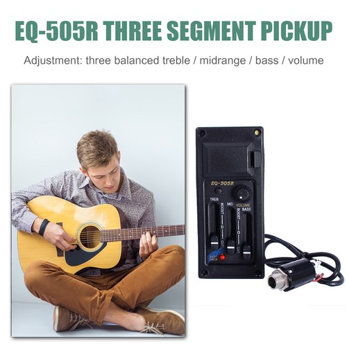 EQ-505R 3 Bands Preamp Kit Acoustic Guitar Pickup Musical Instrument Accessories - Picture 4 of 7