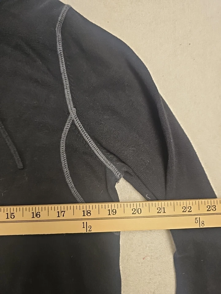 Calvin Klein Black Pullover Hoodie Womens Size L Pocket - Image 2 of 4