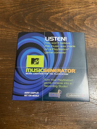 MTV Music Generator Sampler Demo Very Rare Playstation 1 PS1 Audio Sampler Promo