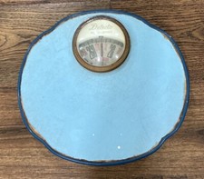 Vintage MCM Detecto Auto Zero Blue 1950-60s Bathroom Scales